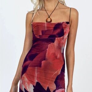 Princess Polly Mini Red and Black Dress